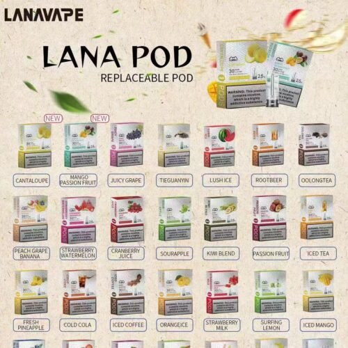 Lana 煙彈 29 種風味 一代主機通用 Lana Pods 大容量 2.5ml 煙彈 Lana 煙彈 水果 飲料 茶感口味